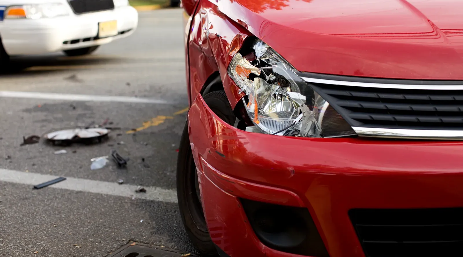 Before: fender, bumper & headlight